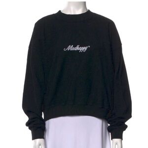 Madhappy black crew neck sweatshirt